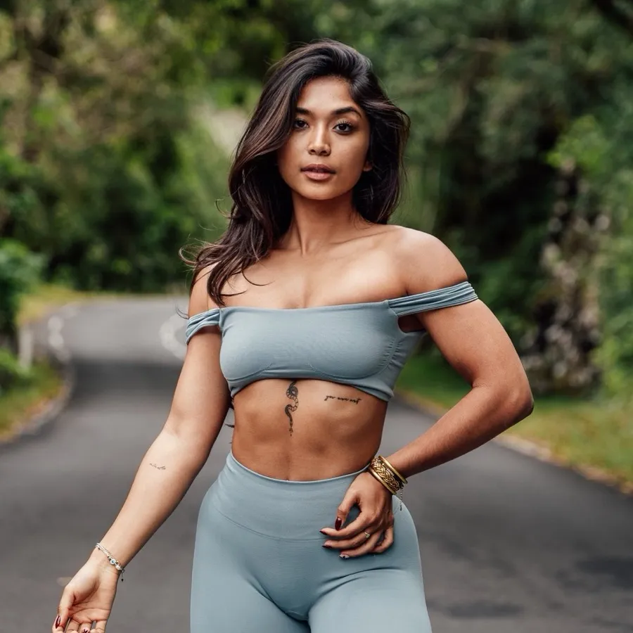 Portrait de l'ambassadrice mind7first en tenue de sport