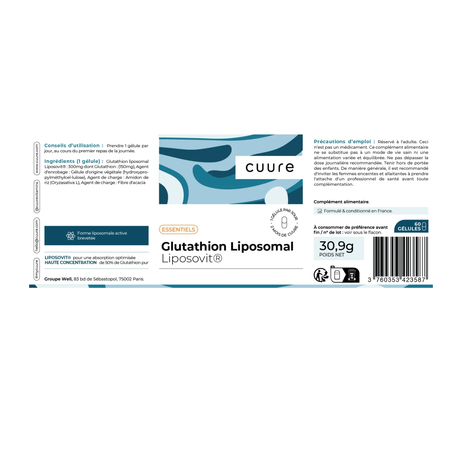 Liposomal Glutathione - 60 capsules