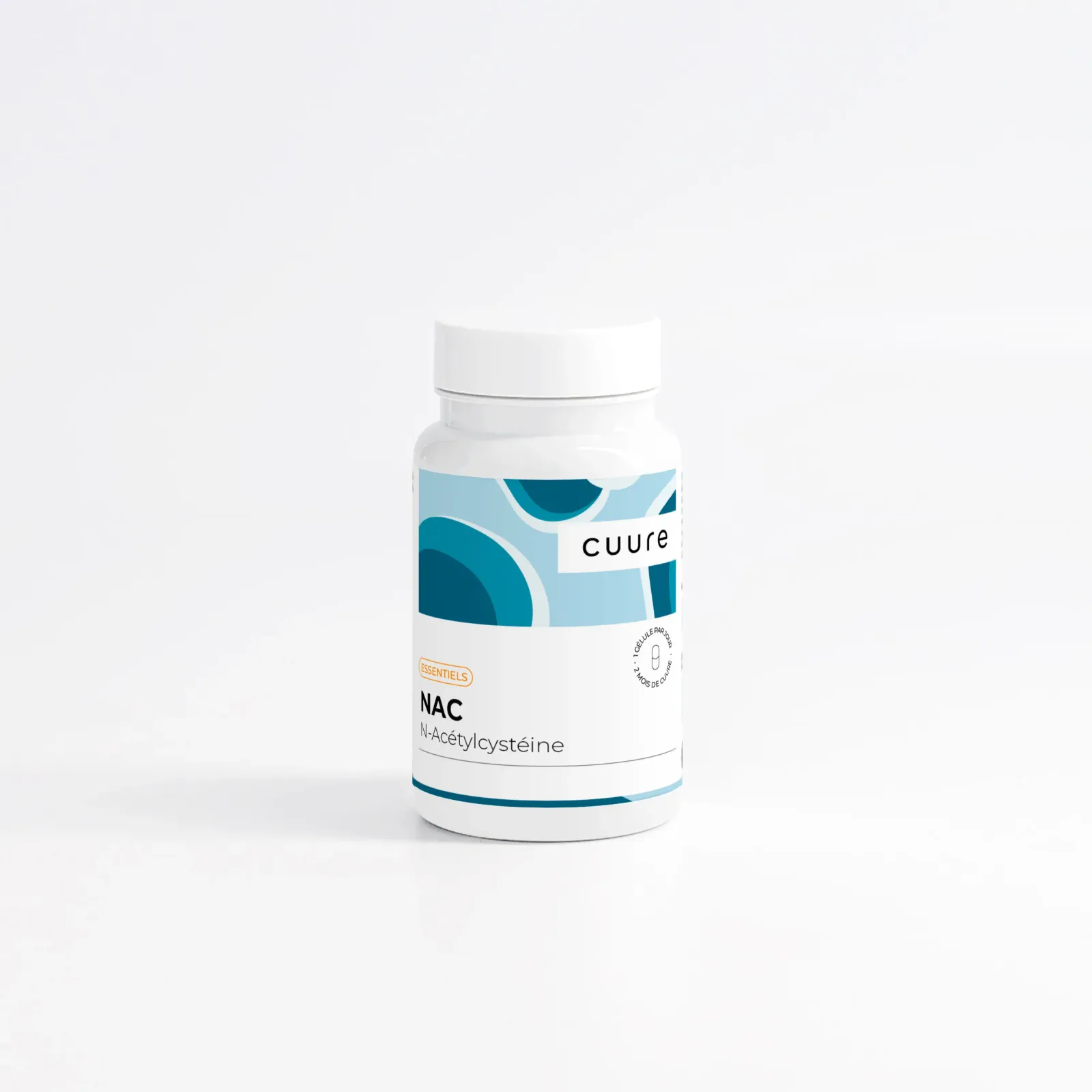 NAC N-acetylcysteine capsules, in free form